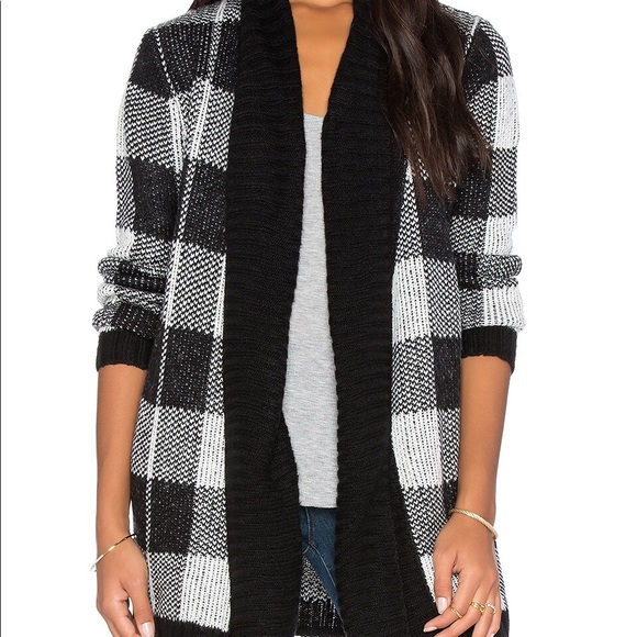 BB Dakota - Mardi Buffalo Plaid Cardigan - Picture 2 of 3